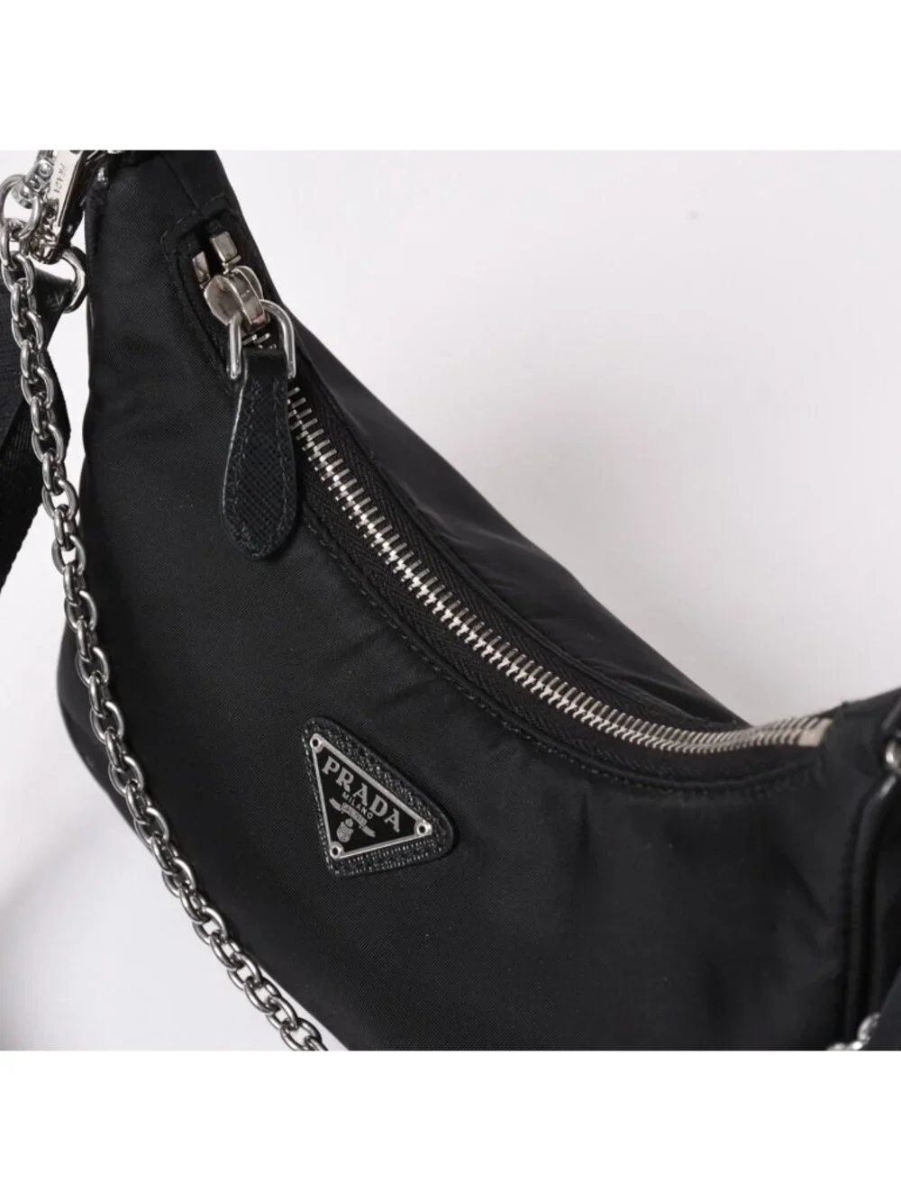 Prada Hobo Nylon Black